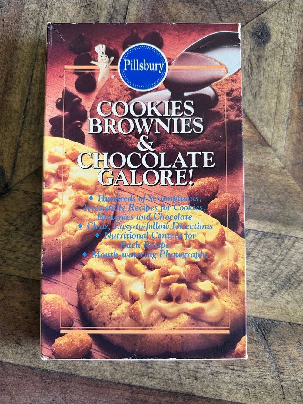 Pillsbury Cookies, Brownies & Chocolate Galore! Cookbook - Brown Cover set of 4